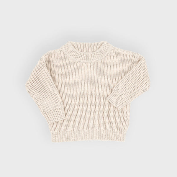 Cream Chunky Knit Sweater