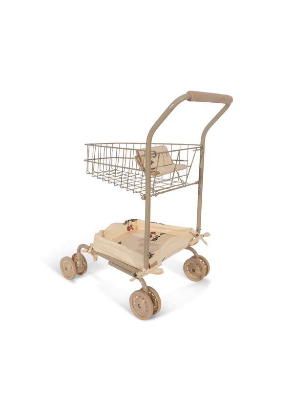 Konges Sløjd Ma Grande Cerise Pink Glitter Doll Shopping Cart