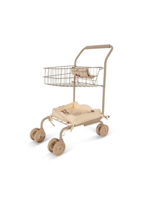 Konges Sløjd Ma Grande Cerise Pink Glitter Doll Shopping Cart